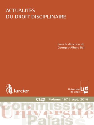 cover image of Actualités du droit disciplinaire